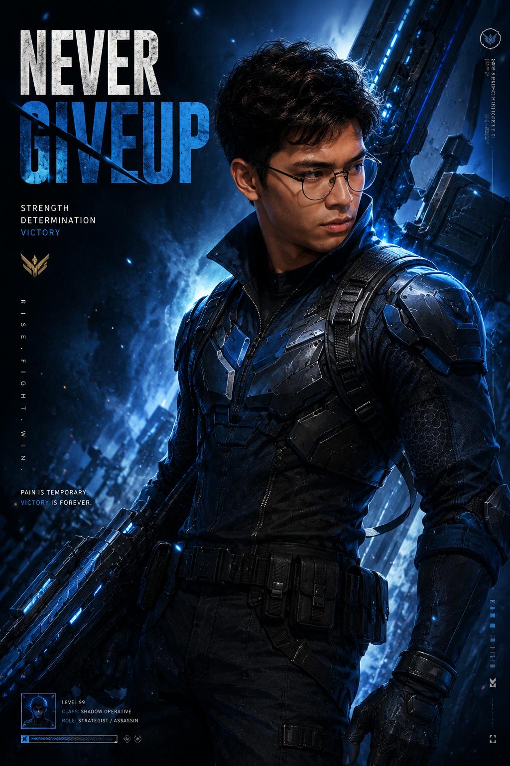 Mobile Game Hero Promo Poster
