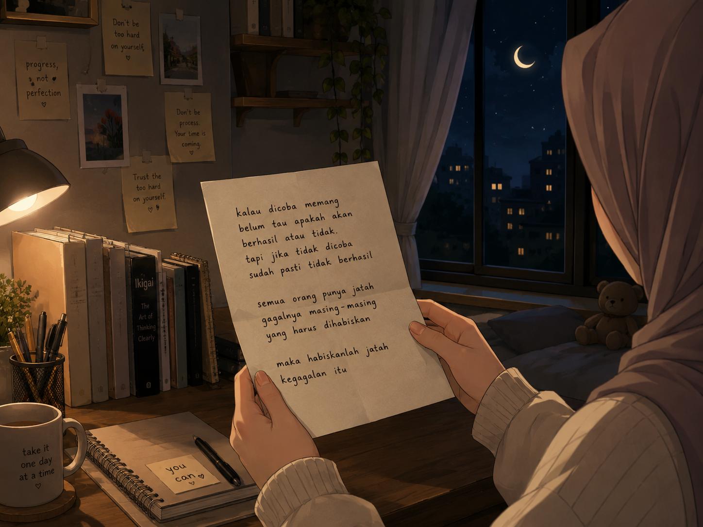 Cinematic Letter Reading Cartoon