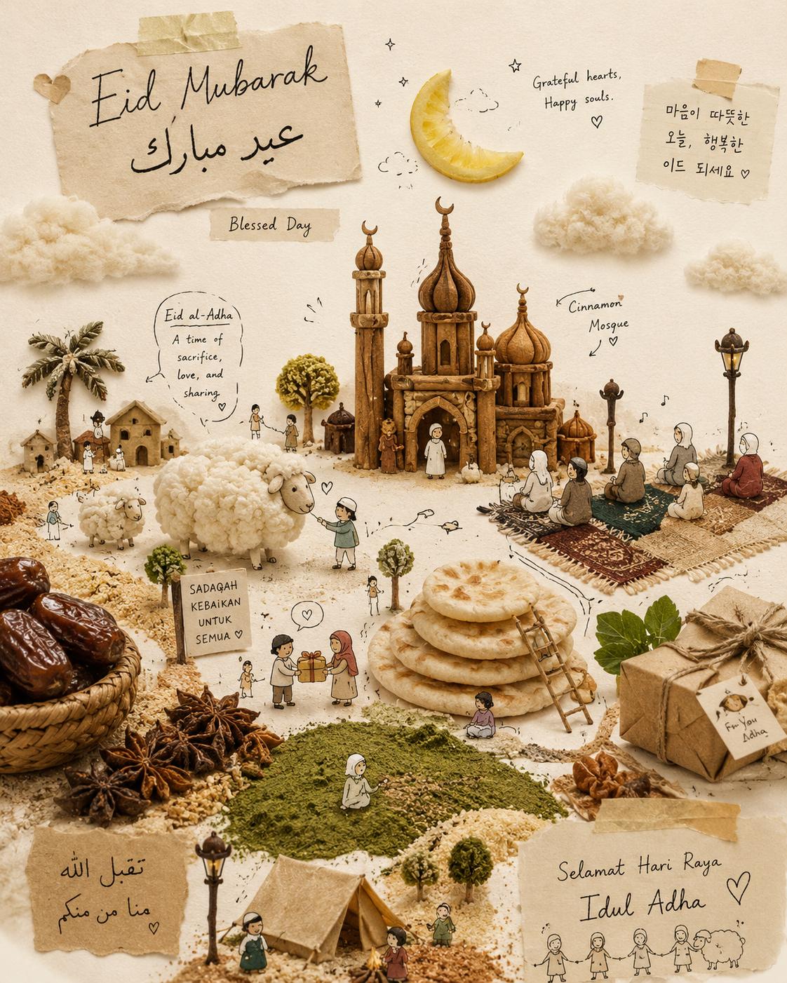 Korean Scrapbook Idul Adha Poster